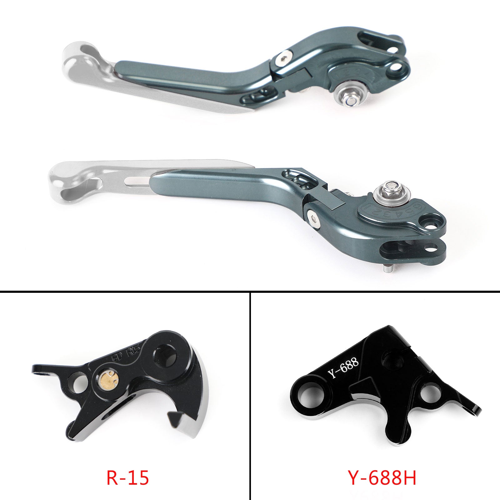 Verstelbare koppelingsremhendel voor Yamaha MT-09 Tracer 900/GT 21-22 YZF R6 17-20 Generic