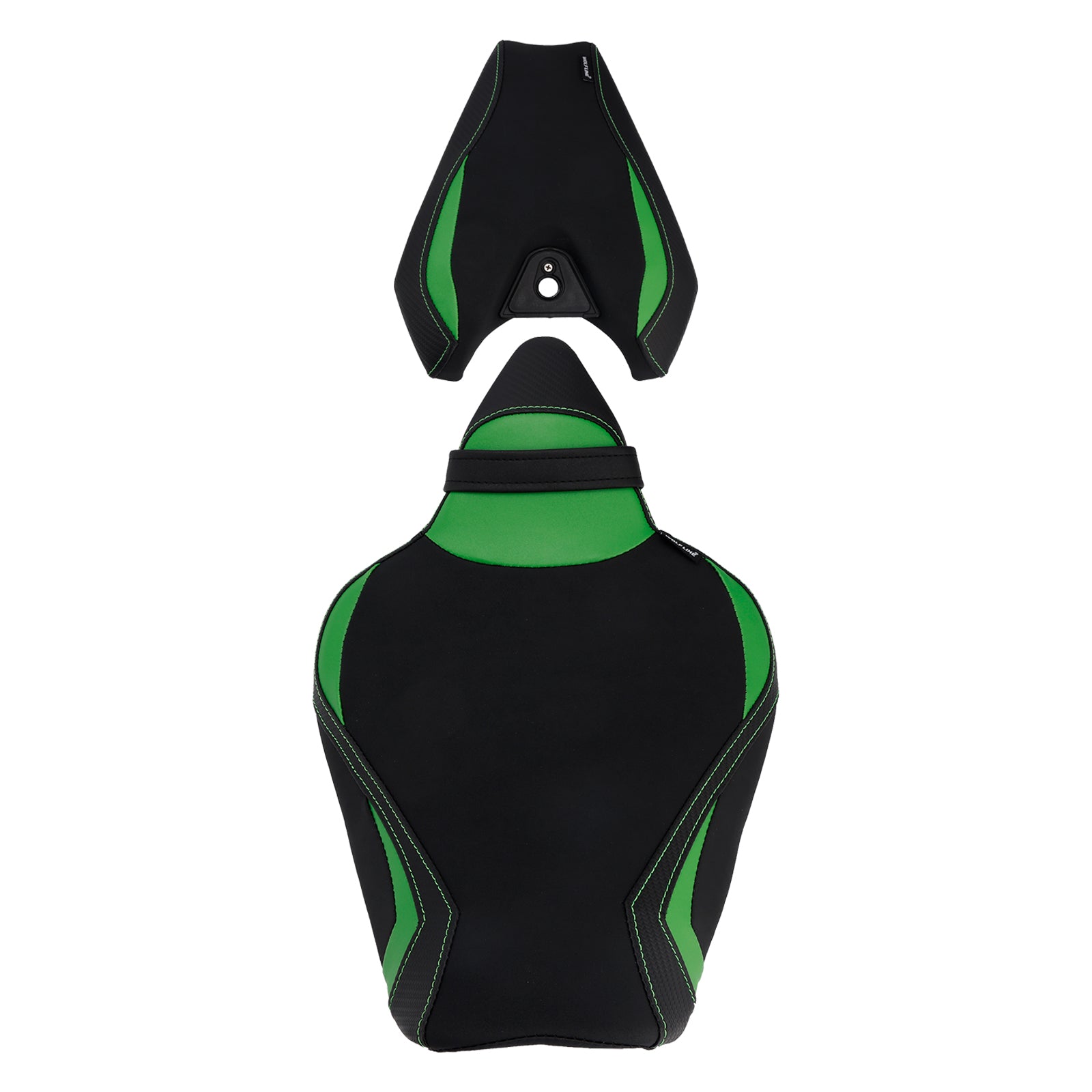 2014-2025 Kawasaki Z1000 anteriore inferiore con sedile posteriore conducente verde1