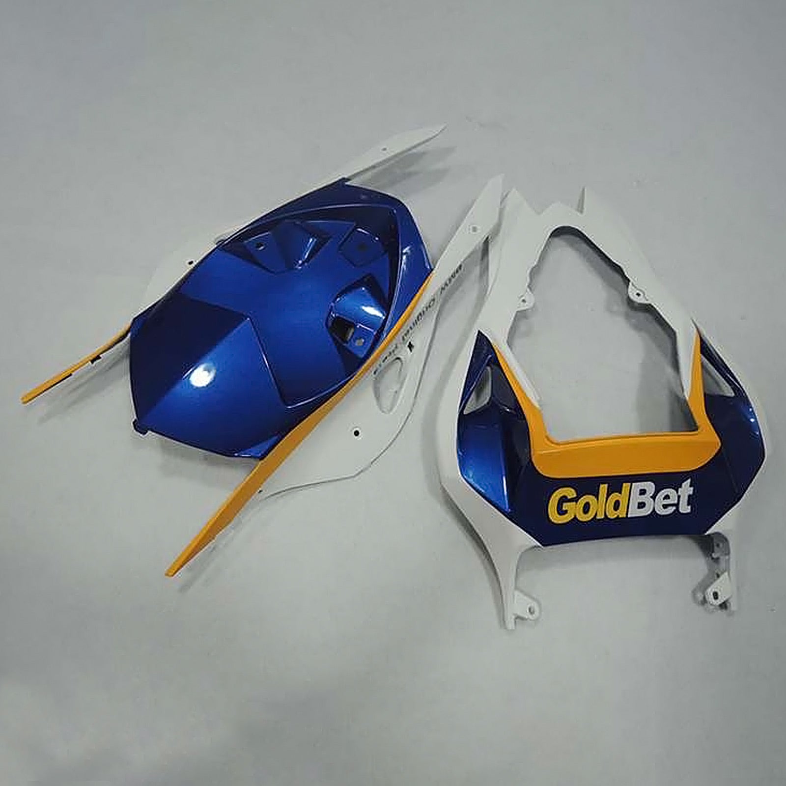 Amotopart 2009-2014 BMW S1000RR Kit de carénage jaune blanc bleu