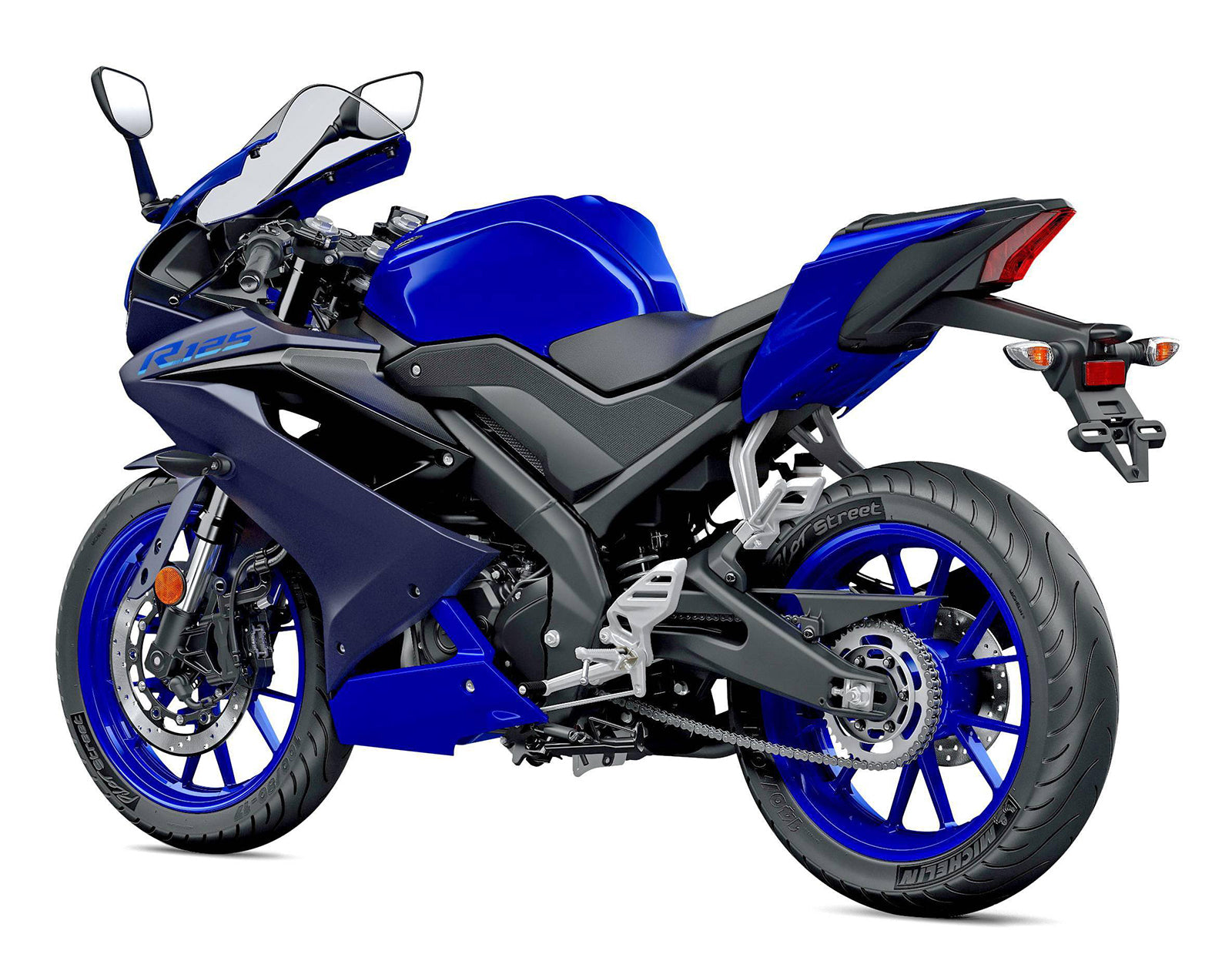 Amotopart 2019-2024 Yamaha YZF R125 Verkleidungssatz, dunkelblau