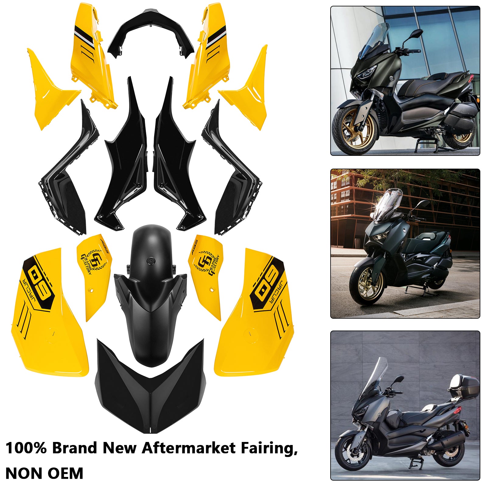 Amotopart 2023-2024 Yamaha X MAX 300 Verkleidungssatz