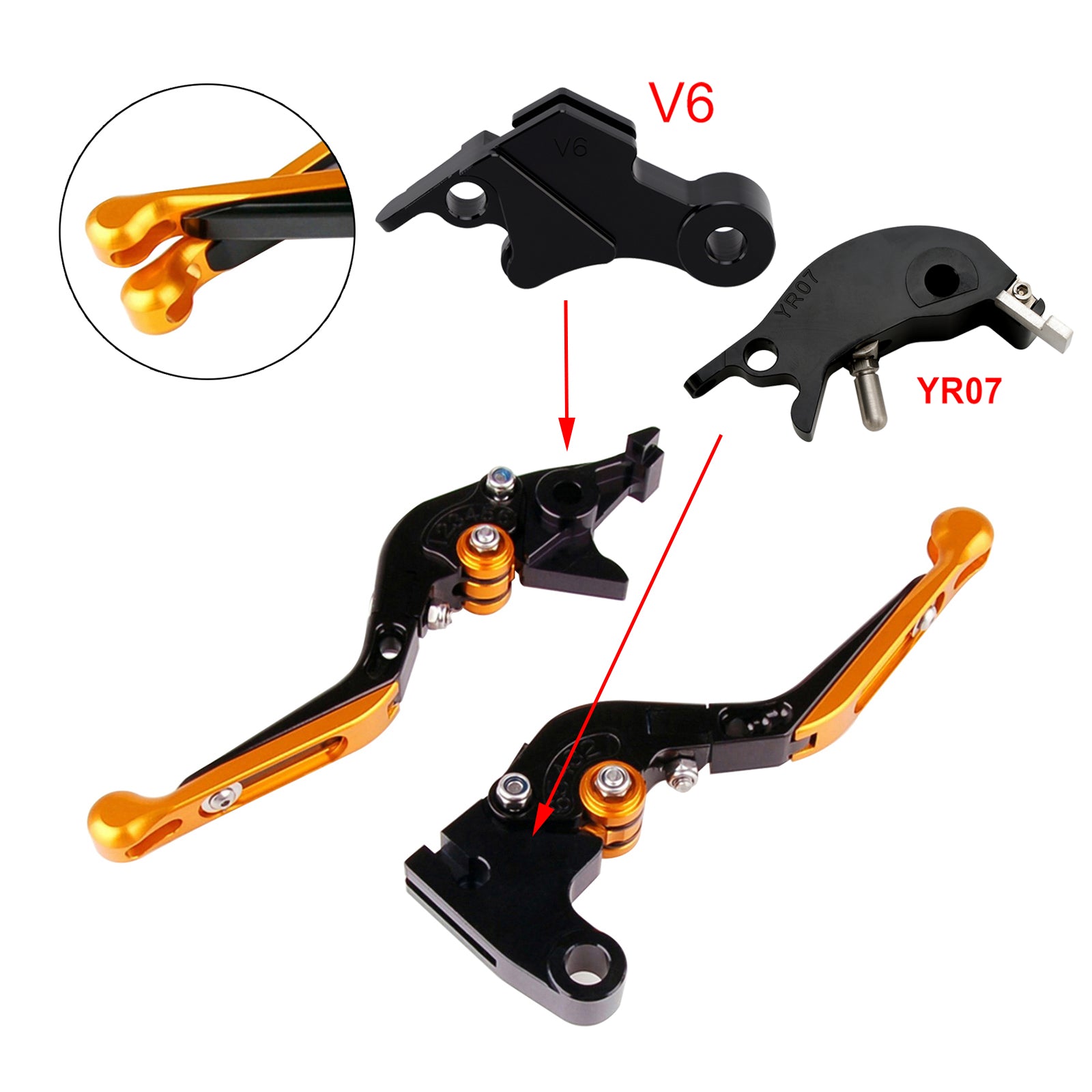 24-25 YAMAHA XSR900 XSR900GP MT-09 MT-09SP Adjustable Clutch Brake Lever