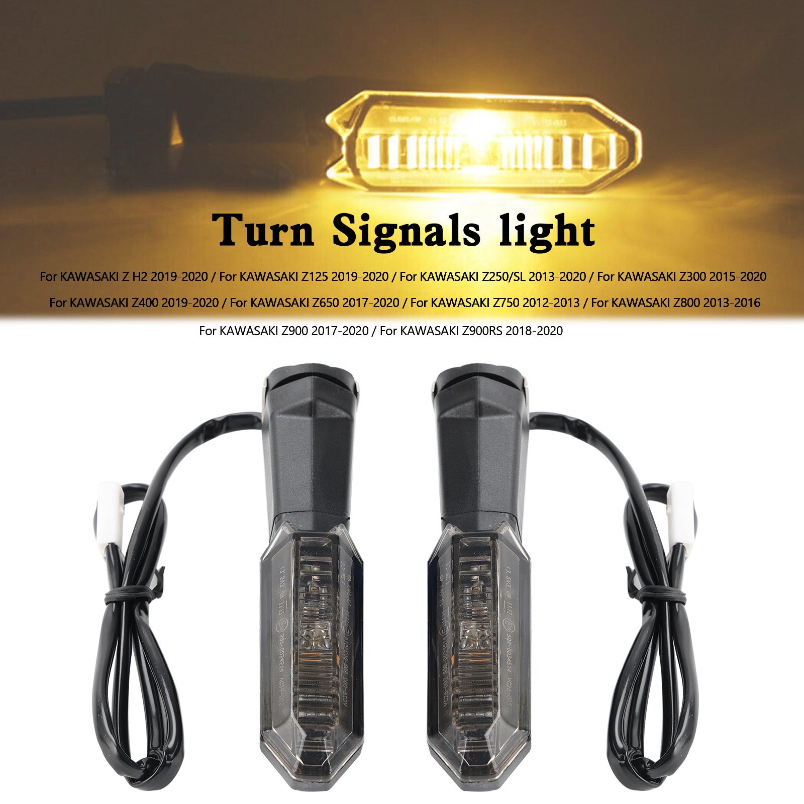 Turn Signals light For Kawasaki Z125 Z250 Z400 Z650 Z750 Z800 Z900