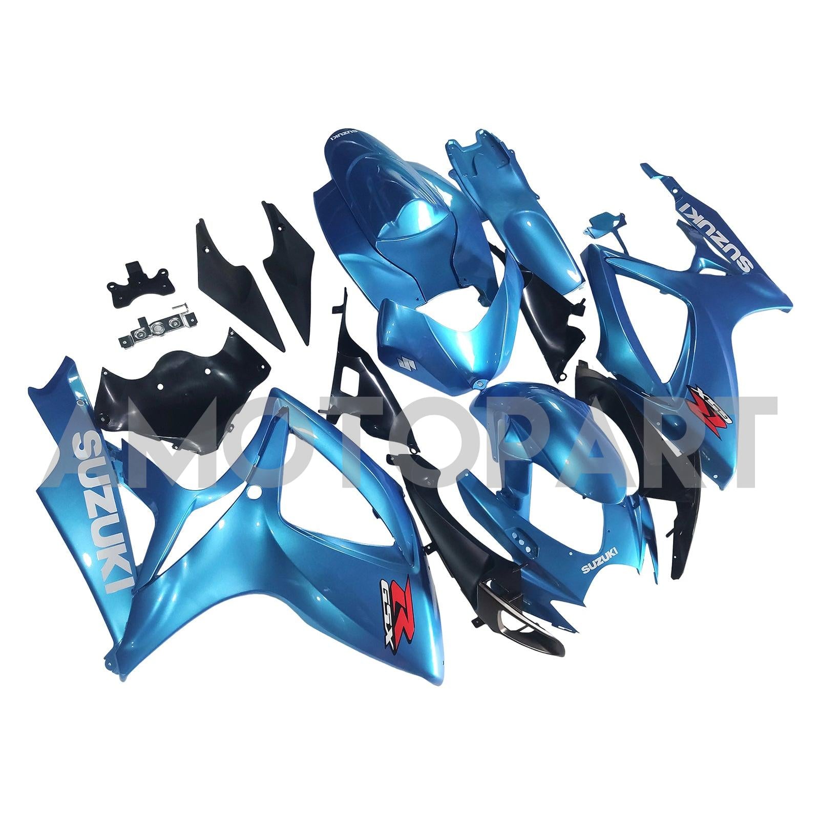 Amotopart 2006-2007 Suzuki GSXR 600/750 Glossy Blue Fairing Kit