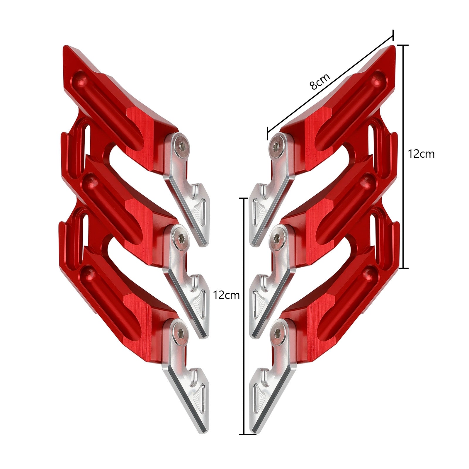 2018–2022 Yamaha YZF-R15 V3 V4 CNC-Vorderradgabel, Kotflügel, seitliche Kotflügelschieber