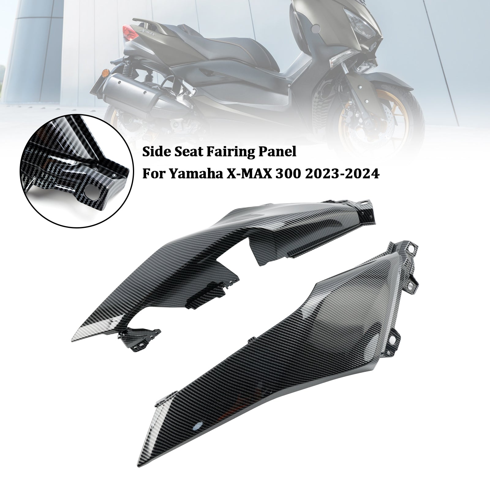 Panneau de carénage de siège latéral arrière Yamaha X-MAX 300 2023-2024