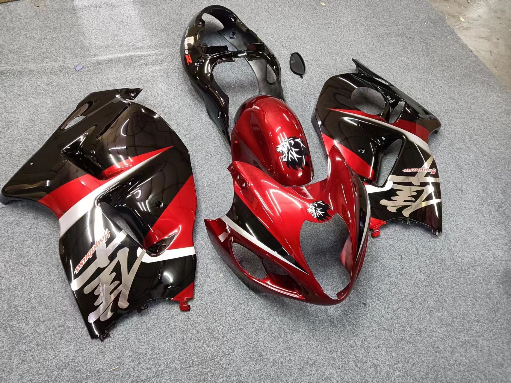 Amotopart Suzuki Hayabusa GSXR1300 1999-2007 G-Black&Red Kit