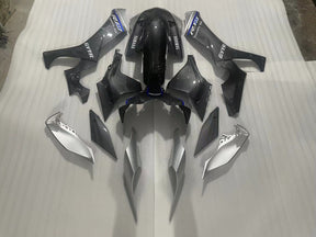 Amotopart Verkleidungsset für Yamaha YZF R1 2020–2024, Kohlefaser, Schwarz und Blau
