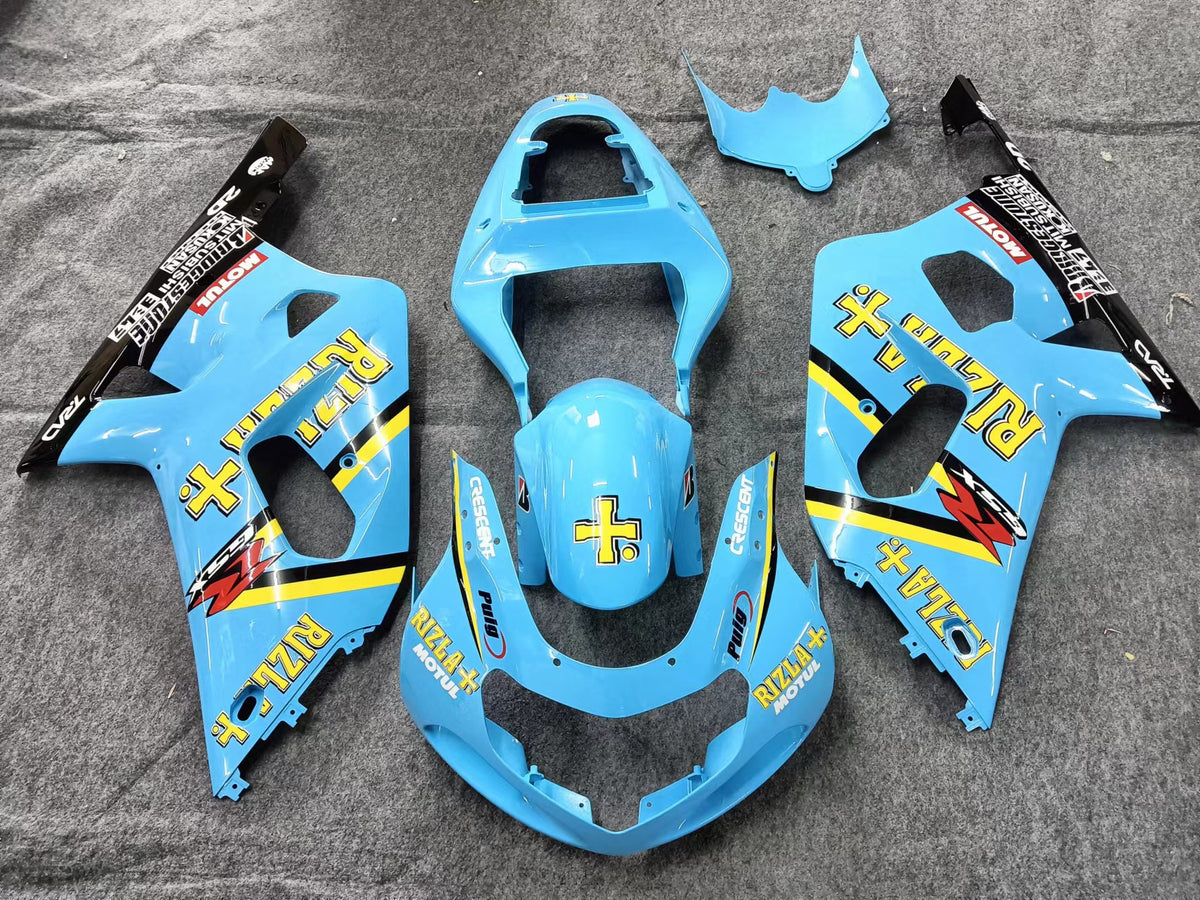 Amotopart Suzuki 01-03 GSXR600 & 00-03 GSXR750 Fairing multi-blue Kit