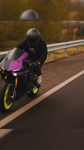 Amotopart  2015-2019 Yamaha YZF 1000 R1 Black Purple Fairing Kit