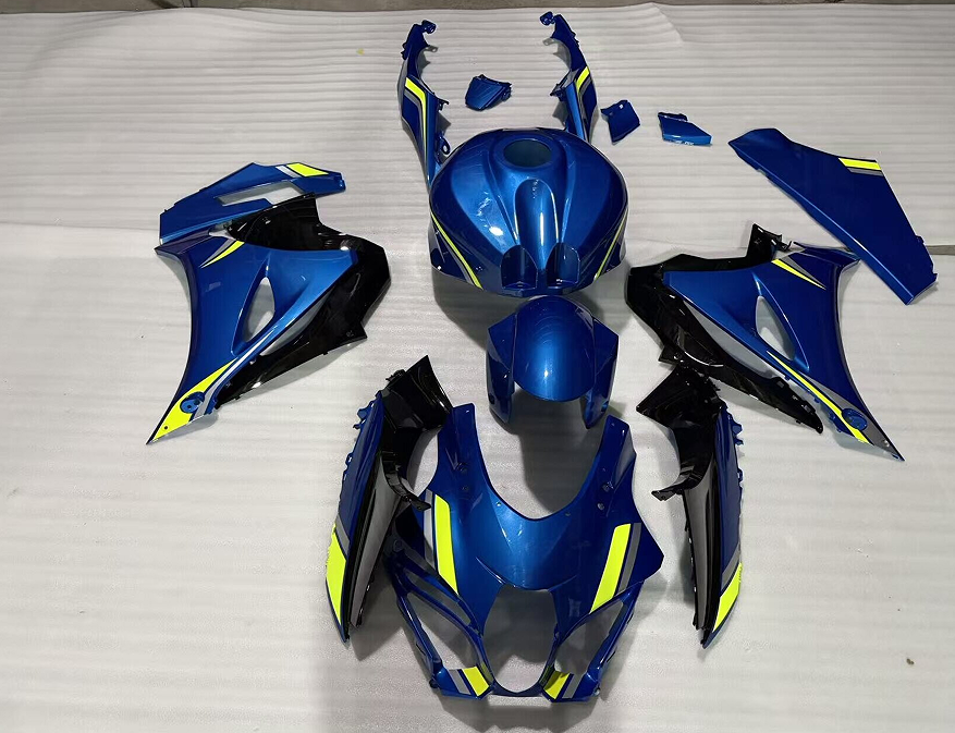 Amotopart 2017-2026 K17 GSXR1000 Suzuki Black&Blue Fairing Kit