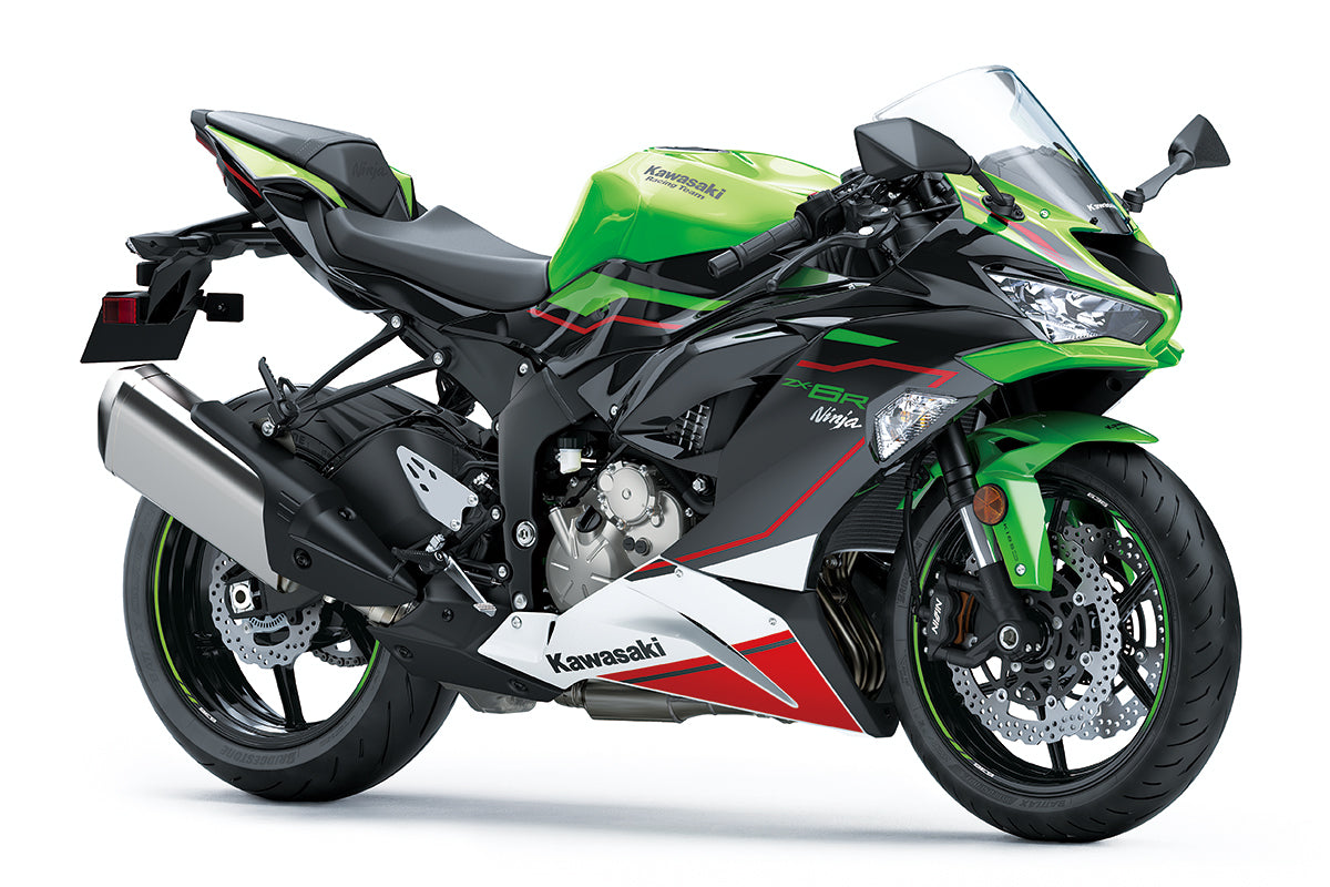 Amotopart 2019-2023 Kawasaki ZX6R Krt Edition グリーン&ブラック フェアリングキット