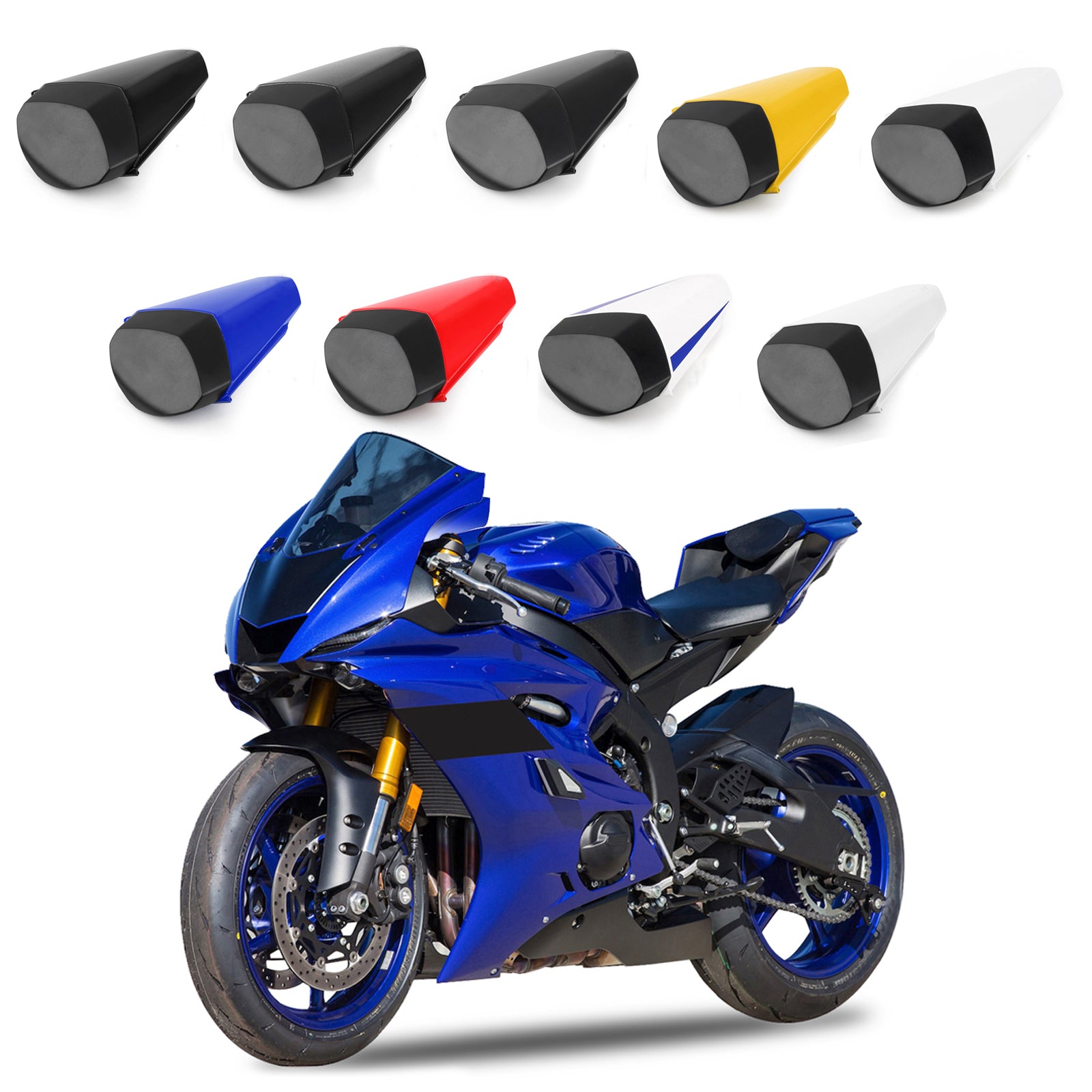 17-23 Yamaha YZF R6 Soziussitzverkleidung hinten