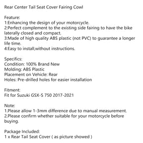 Rear Center Tail Seat Cover Fairing Cowl For Suzuki GSXS GSX-S750 2017-2021 Generic