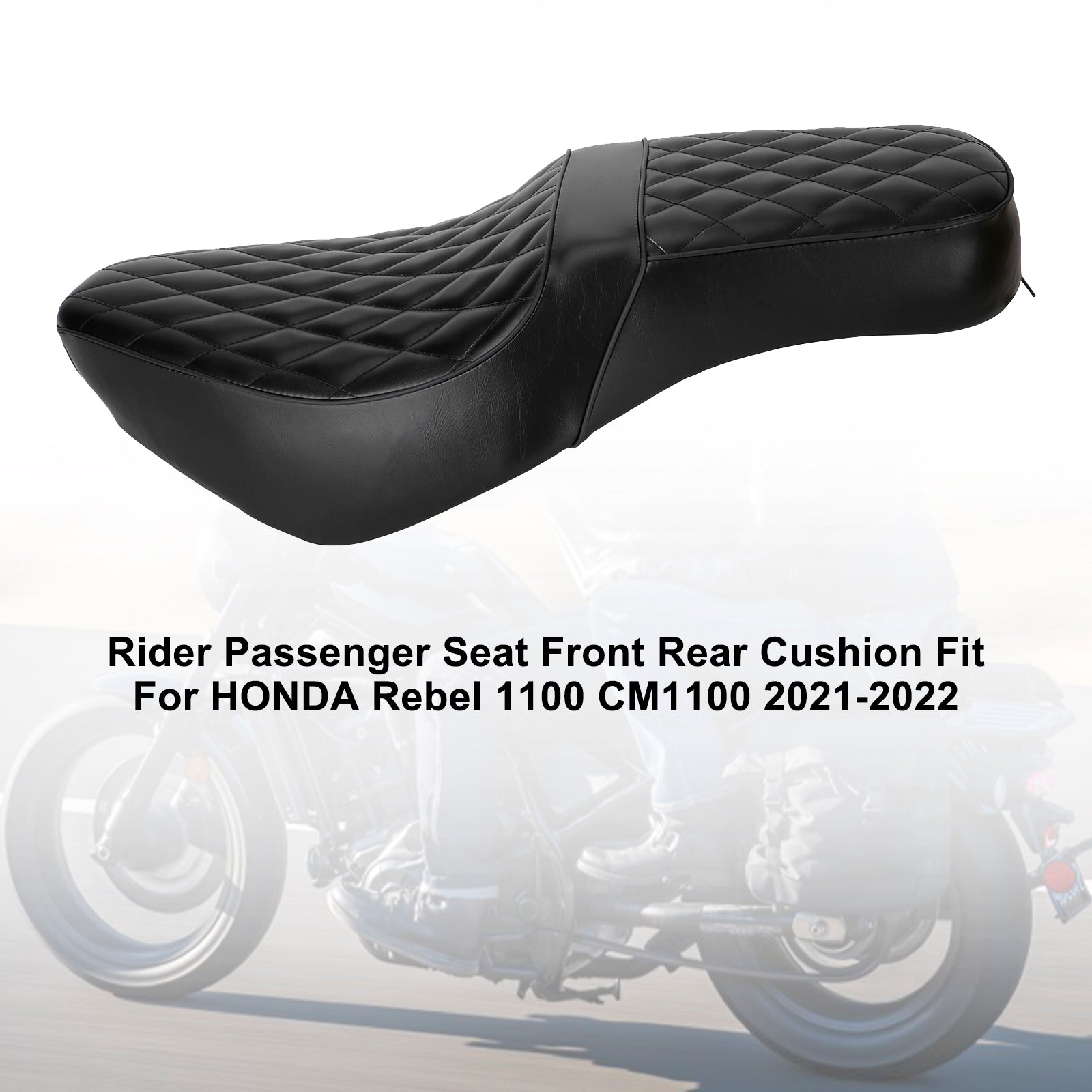 21-22 HONDA Rebel 1100 CM1100 Replace Front Rear Driver Passenger Seat Matt Black