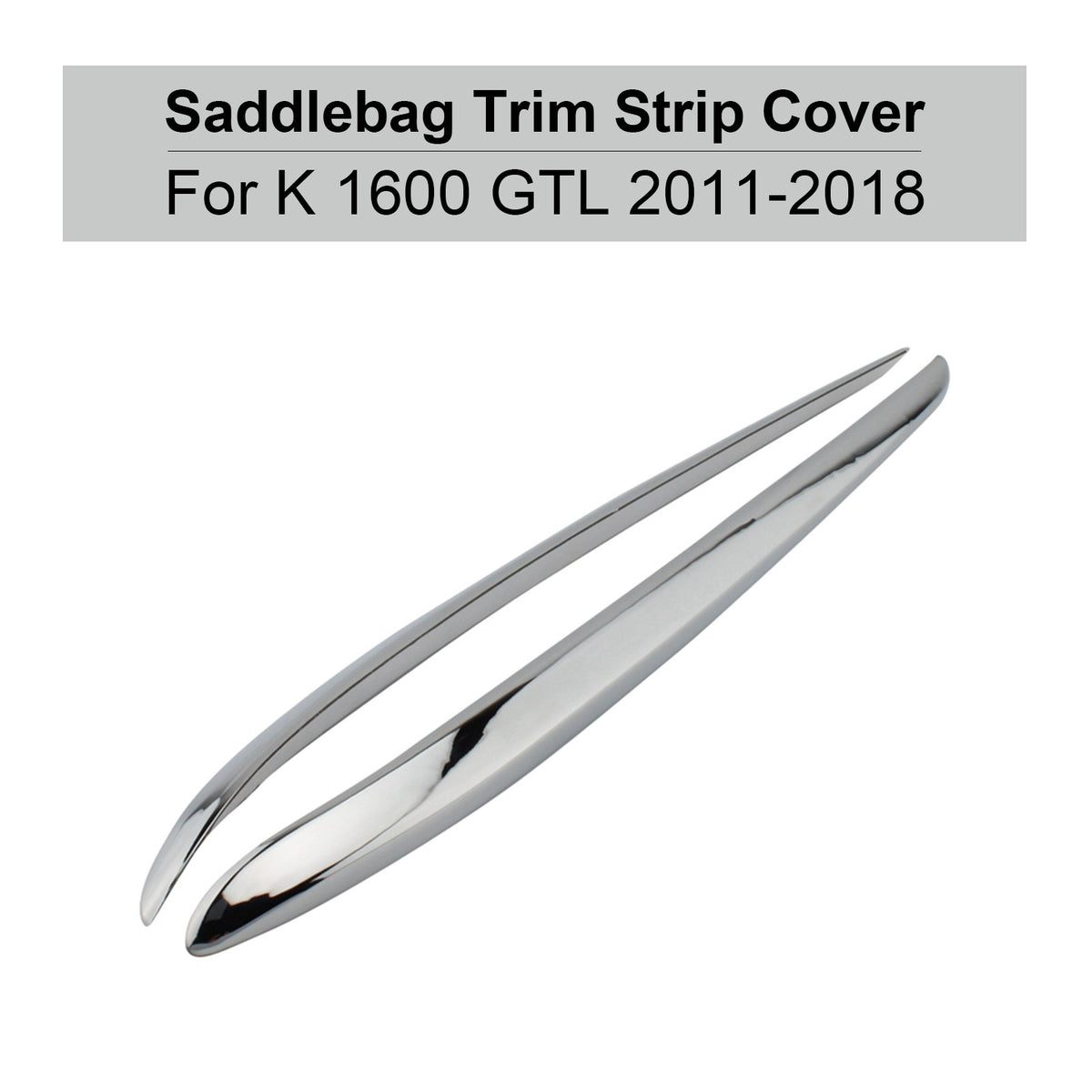 Striscia di finitura cromata per scatola portaoggetti del pannello laterale cromato per BMW K1600GTL 2011-2018 generico