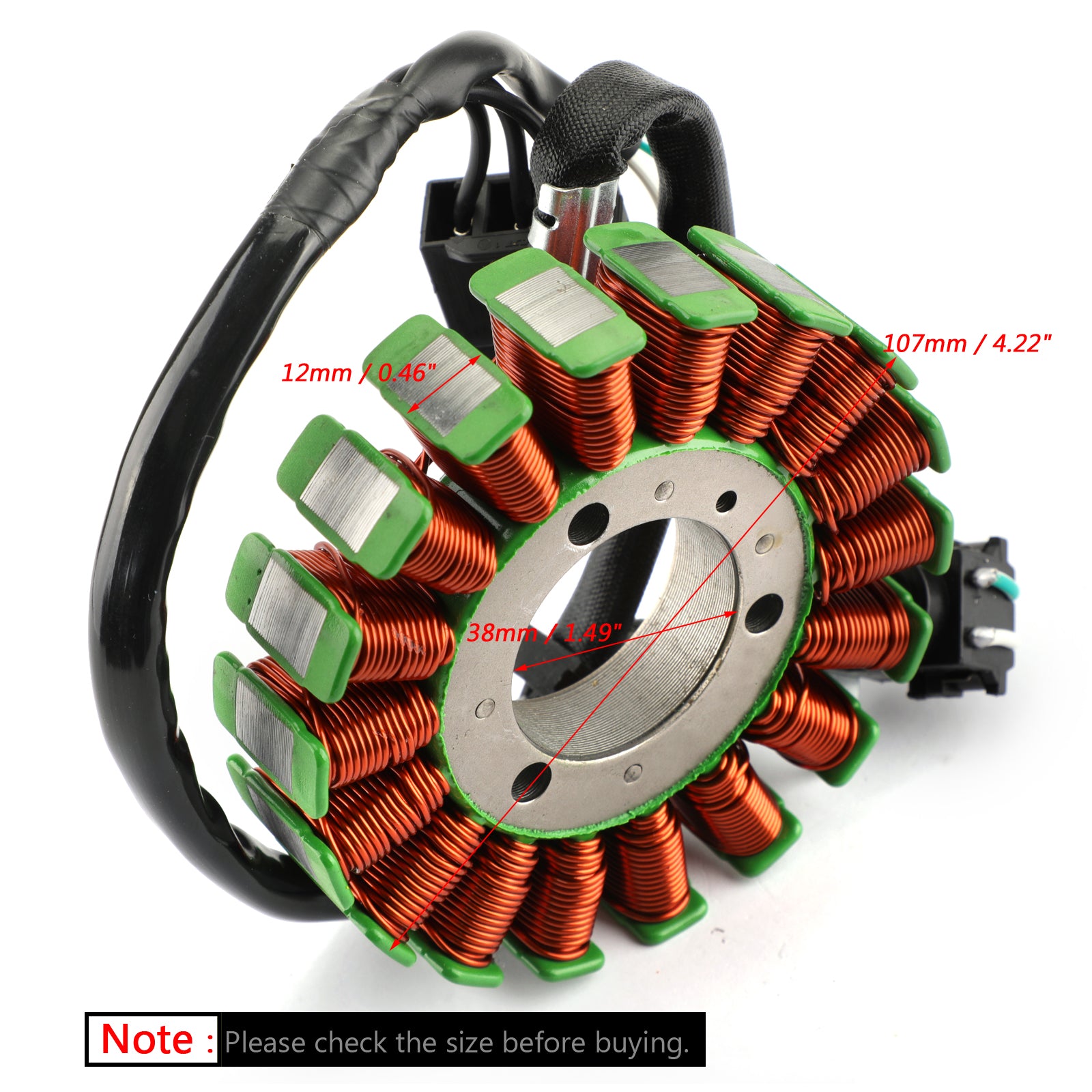 Bobine de Stator de générateur 18 pôles pour Kawasaki EX300 EX250 Ninja 13-17 ER250 ER300 Fedex