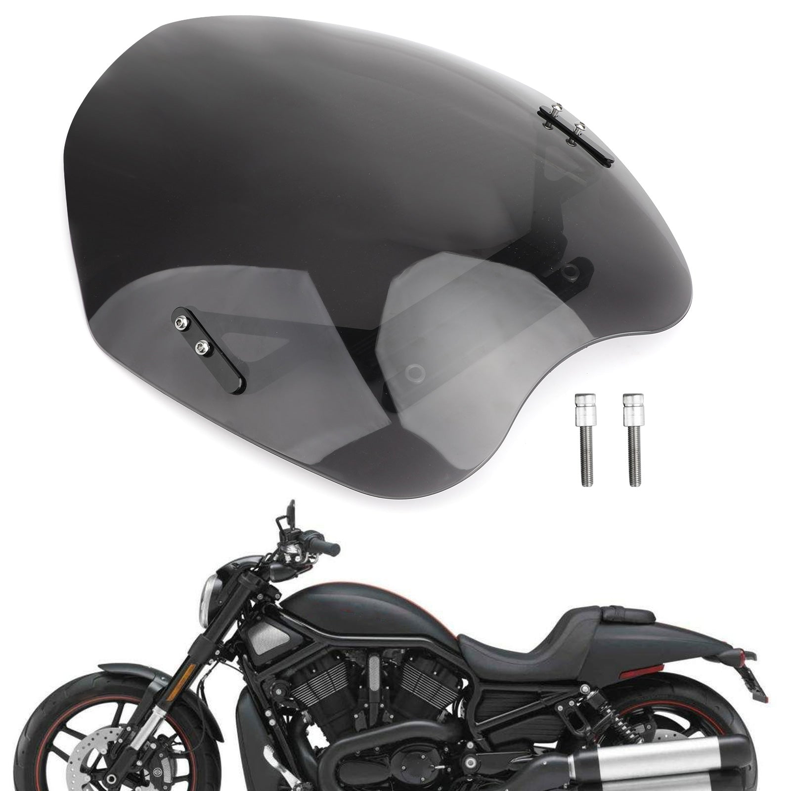 2009-2017 VRSCF V-ROD MUSCLE ABS Plastic Windshield Windscreen Fit Gray Generic