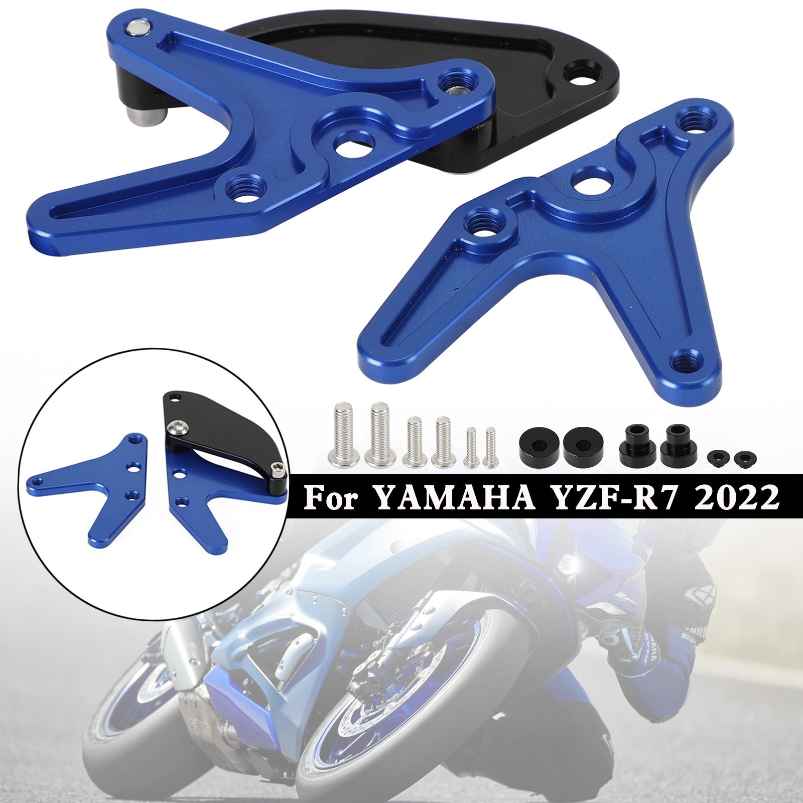 Aluminum Motorcycle Stand Hook Sprocket Toe Guard For Yamaha YZF-R7 R7 2022