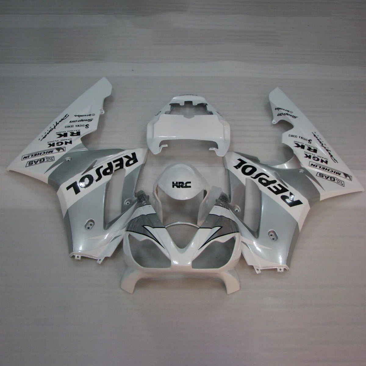 Amotopart Triumph 2002-2005 Daytona 600/650 White Repjol Fairing Kit