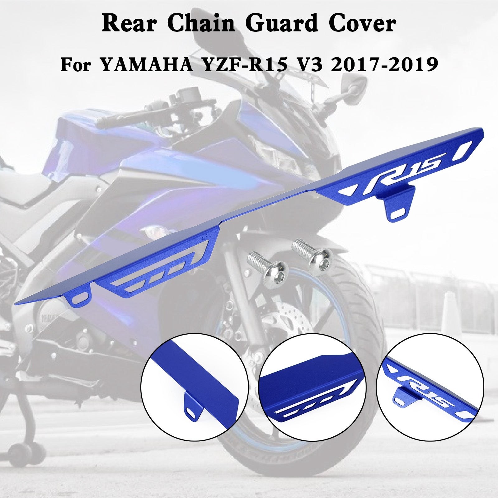 Rear Sprocket Chain Guard Protector Cover For YAMAHA YZF R15 V3 2017-2019 Generic