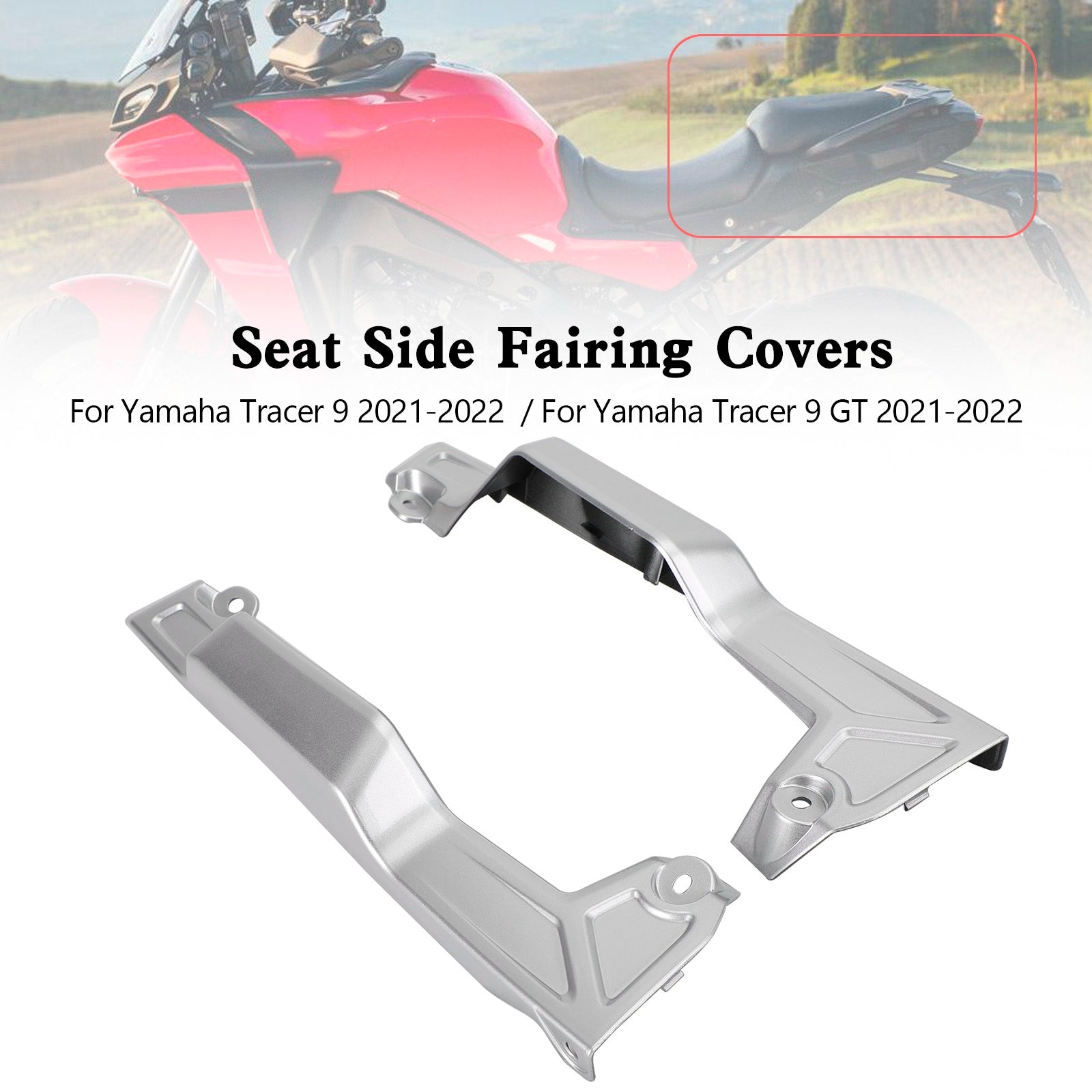 Rear Tail Seat Side Fairing Covers For Yamaha Tracer 9 GT 2021-2022