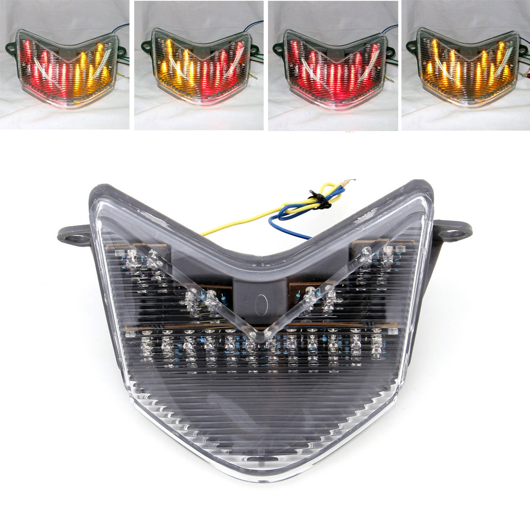 Motorcycle LED TailLight for Kawasaki ZX-10R 06-07 ZX-6R 636 750S 05-06 Clear