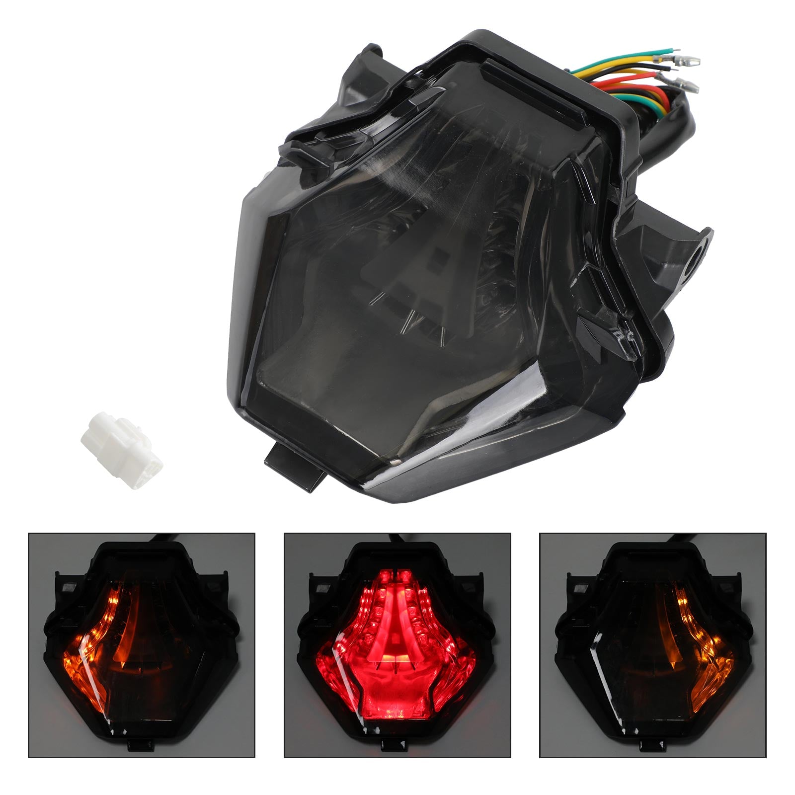 Tail Light Turn Signals Integrated For YAMAHA YZF R25/R3 MT 03/07/25 FZ 07 Generic