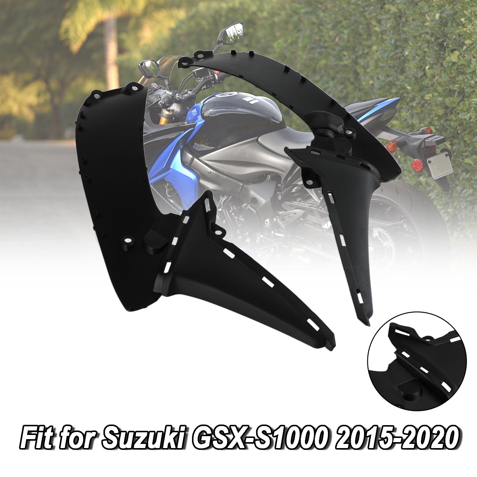 Unlackierte Tankseitenverkleidungsverkleidung für Suzuki GSX-S 1000 2015–2020