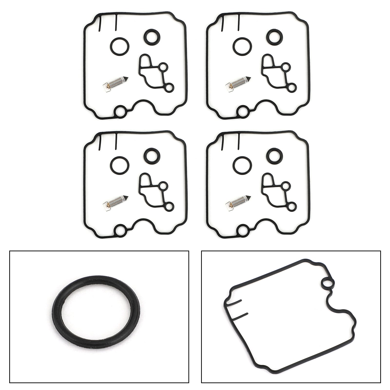 Kit de reparación y reconstrucción de carburador, 4 juegos para Yamaha FZR 600 FZR-600 Carb 1989-1999