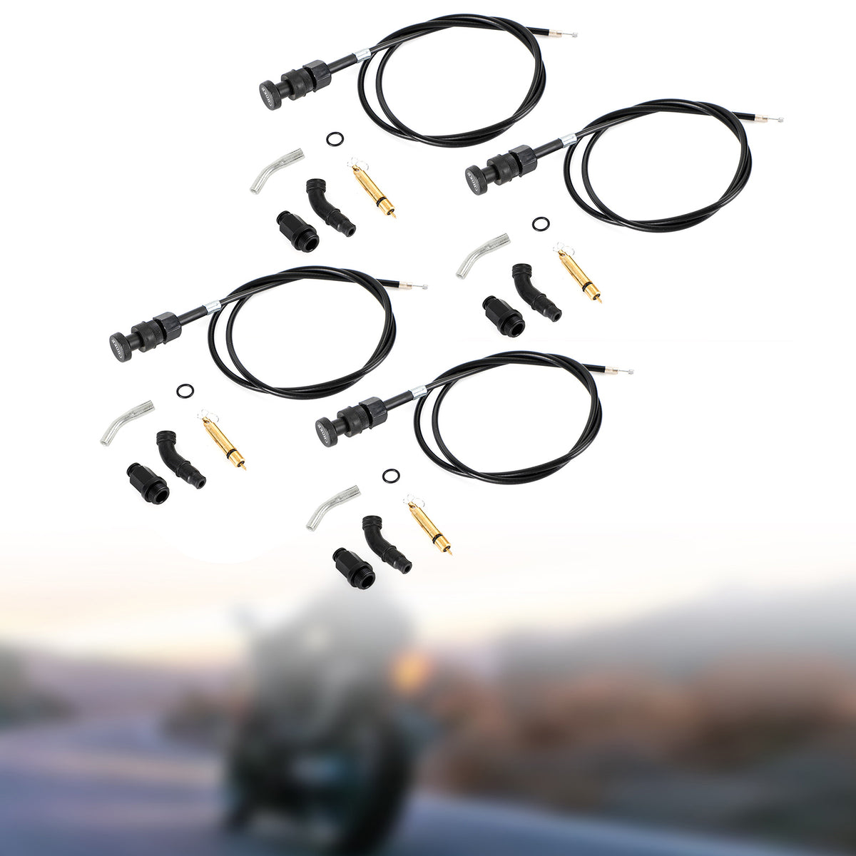 4x Vergaser-Choke-Kabelkolben-Kit passend für Honda Rancher TRX350 FM TM 00-06 Generic