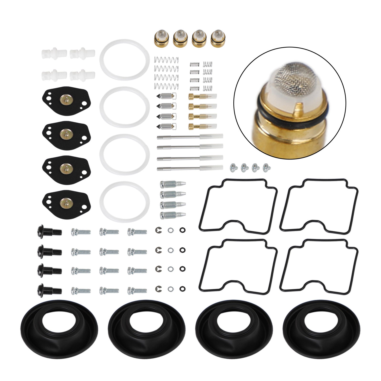 Kit de réparation de reconstruction de carburateur 4X, adapté à Suzuki DRZ400 DRZ400E DRZ400S DRZ400SM générique