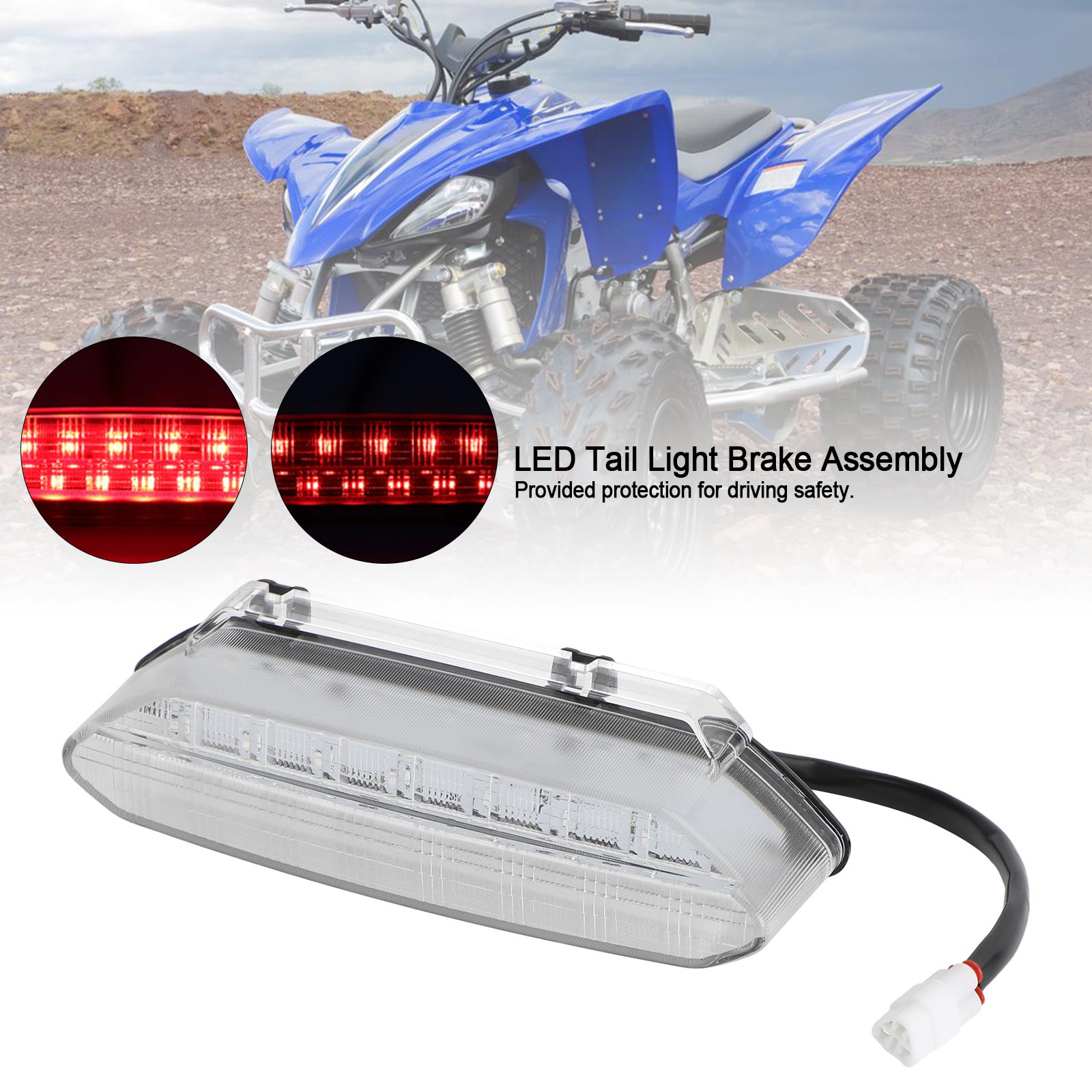 Feu arrière LED pour YAMAHA YFZ450 YFZ 450 2006-2009 5TG-84710-21-00 générique