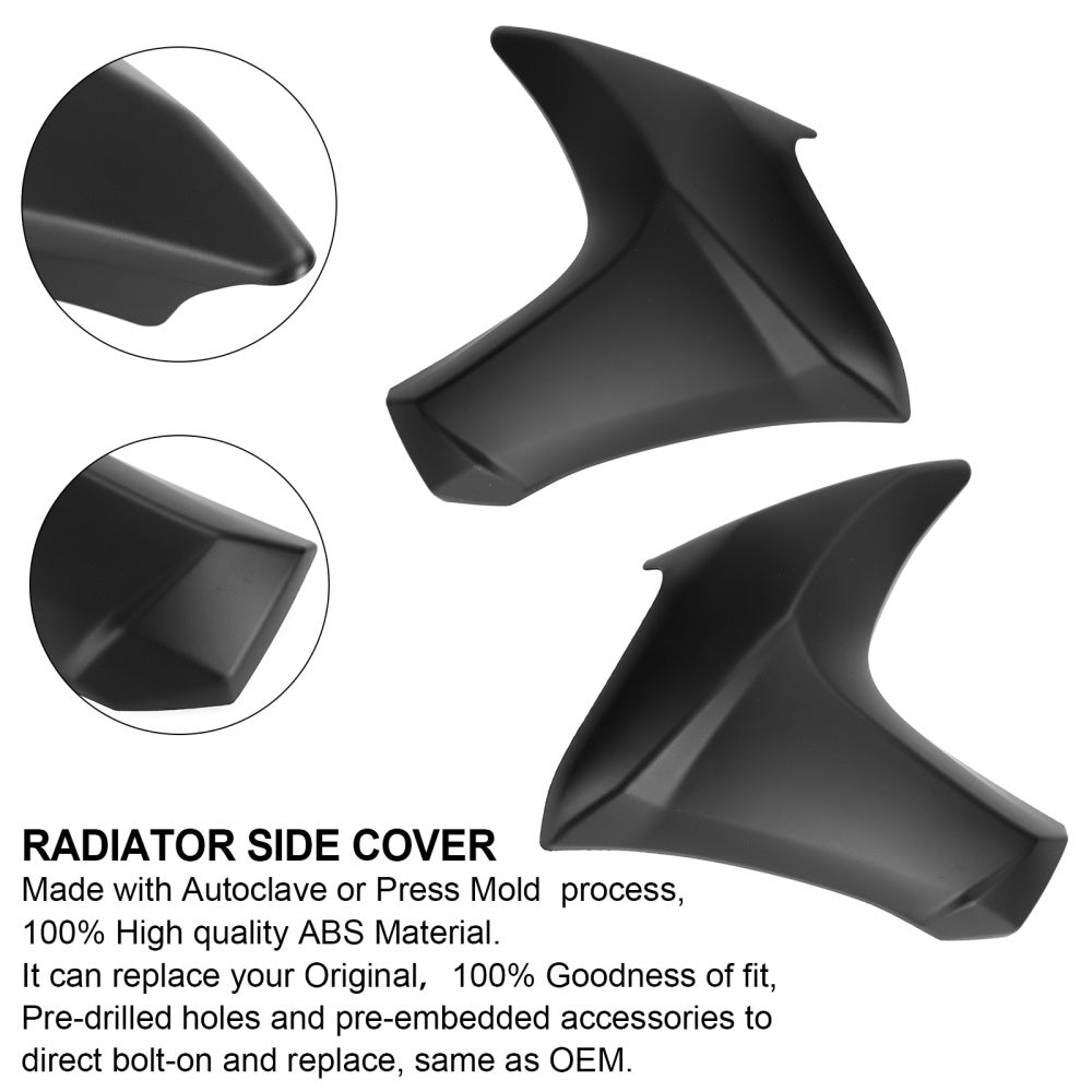 Paneles de carenado de cubierta lateral del radiador para Kawasaki ER6N 2012-2016 genérico