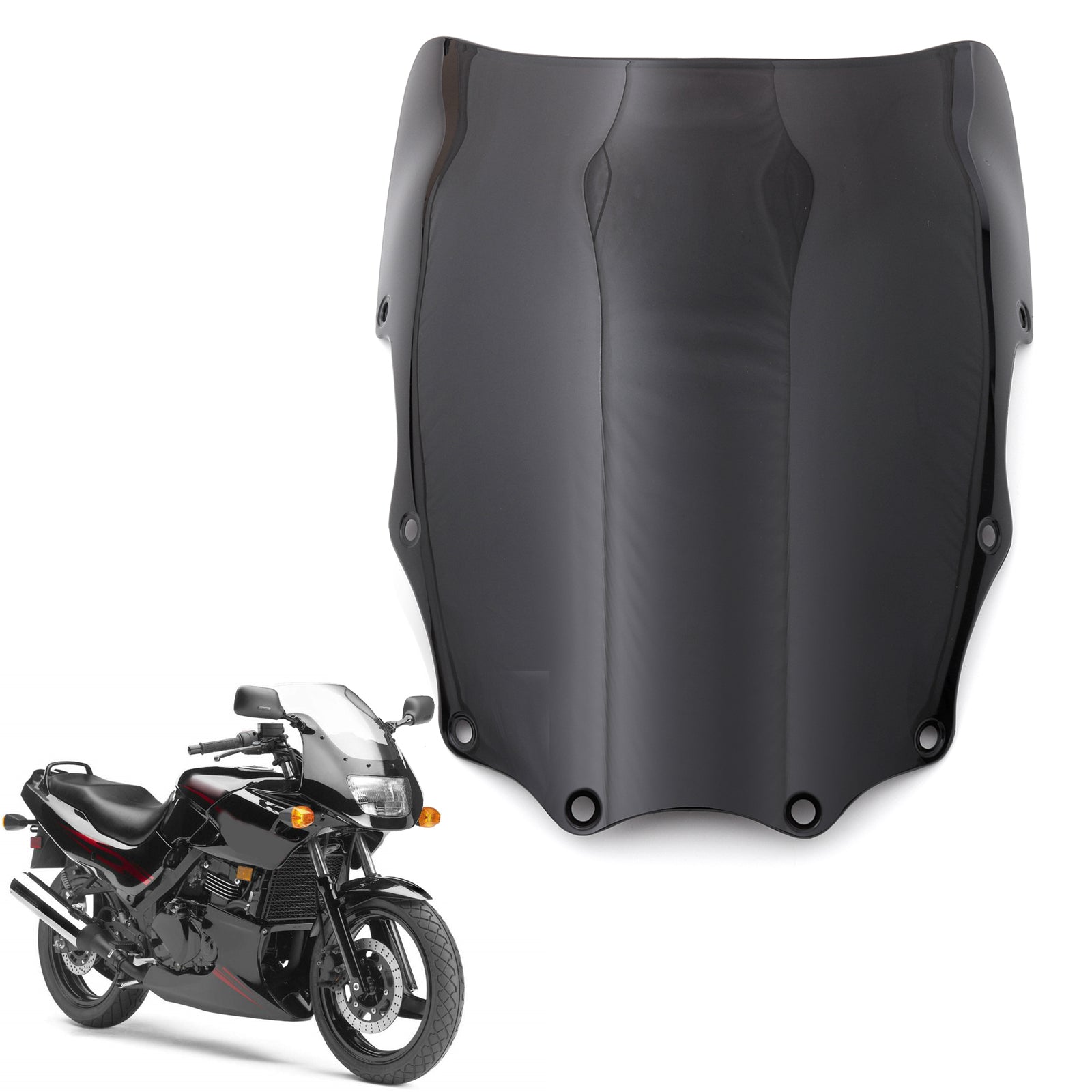 Windschutzscheibe aus ABS-Kunststoff, 8 Farben, passend für Kawasaki EX500 Ninja 500R 1987–2009