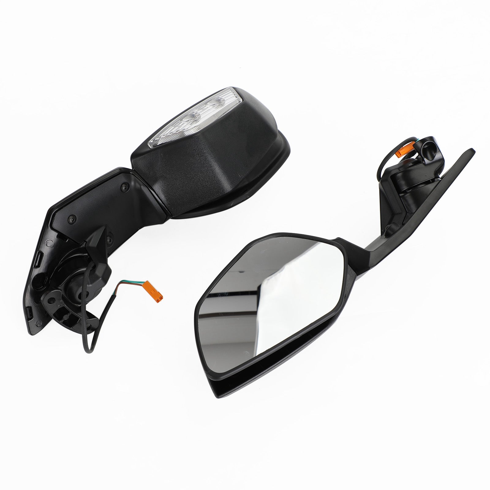 Left & Right Side Rear View Mirror Indicator For Kawasaki Ninja ZX10R 2016-2020 Generic