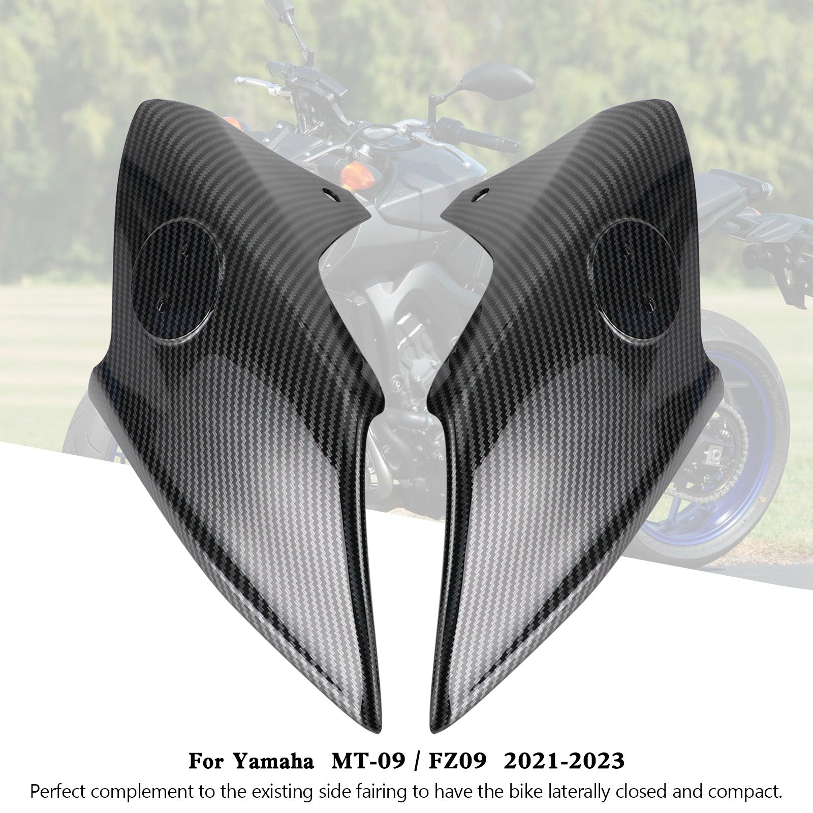 Air Intake Covers Tank Side Panel Fairing For Yamaha MT-09 FZ09 2021-2023