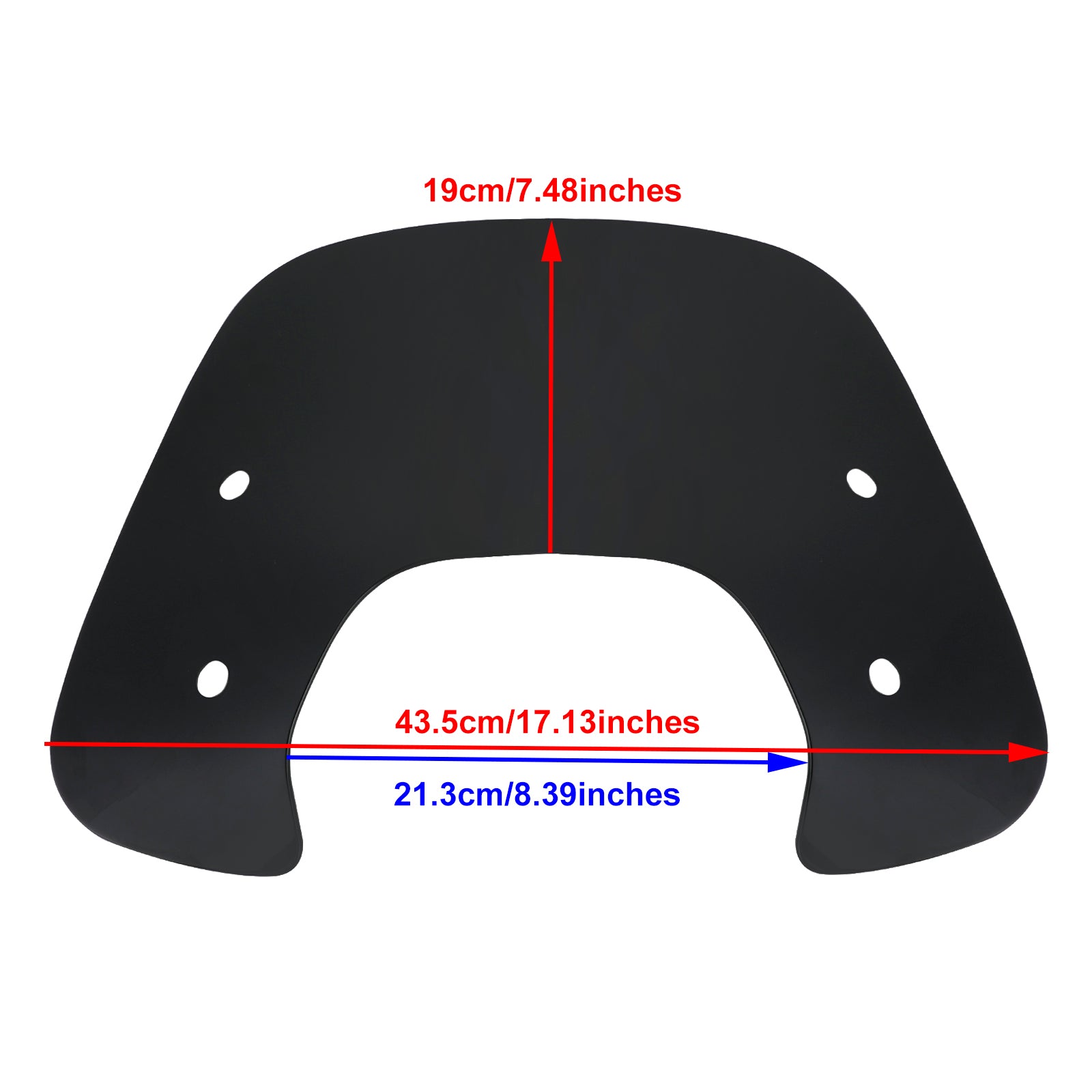 ABS-Motorrad-Windschutzscheibe, passend für Vespa Sprint 150 2016–2021