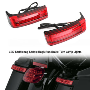 LED Saddlebag Saddle Bags Run Brake Turn Lamp Lights For Touring 2014-2021 Generic