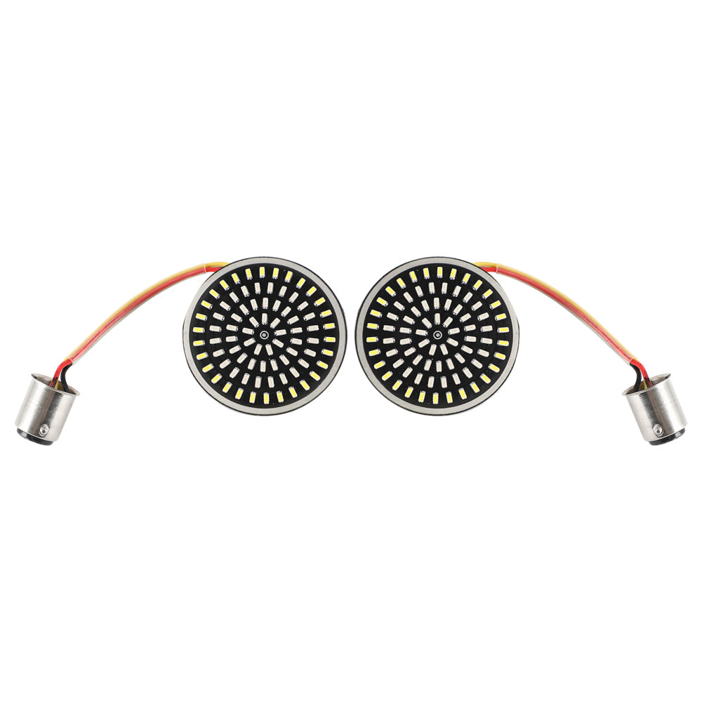 Softail Touring Dyna Sportster 1157 LED Turn Signal Light Inserts Lamp