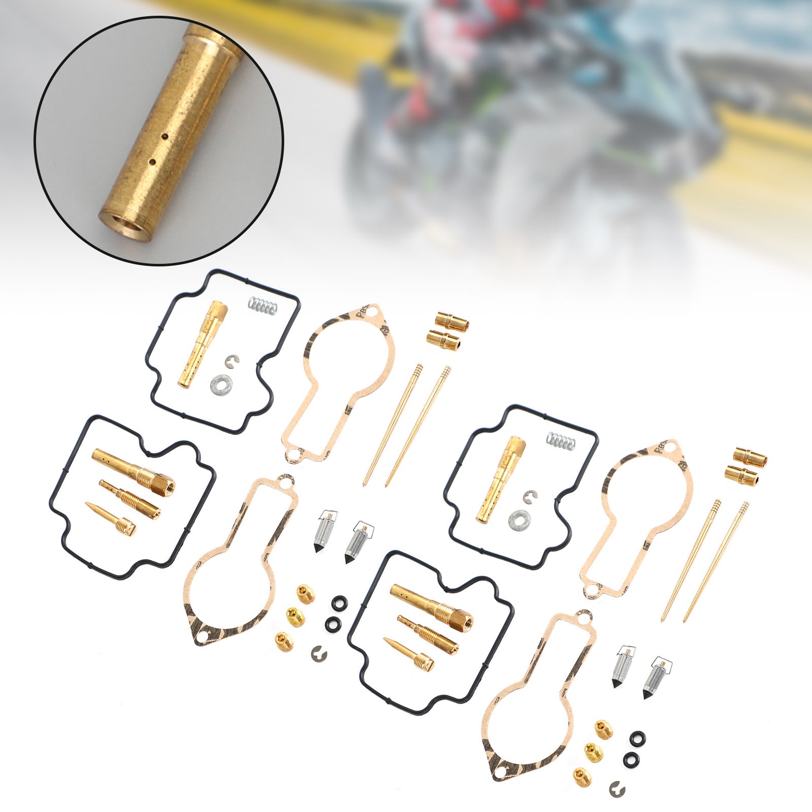 Kit de reparación de carburador del lado derecho e izquierdo de 2 piezas apto para Honda XL600R 1983-1987 genérico