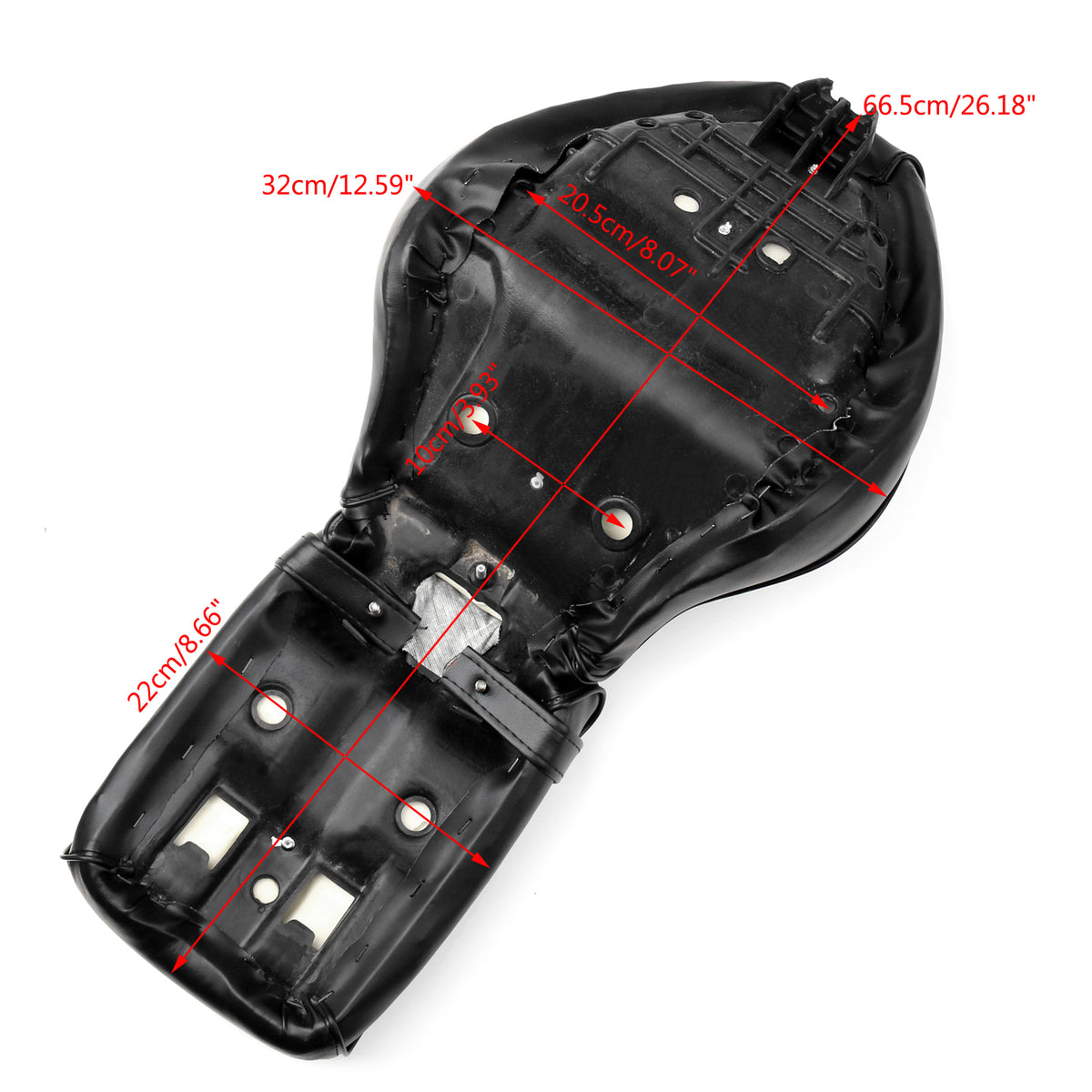 Sostituisci il sedile passeggero anteriore conducente posteriore nero per Honda Shadow Vlx Vt 600 88-98 generico