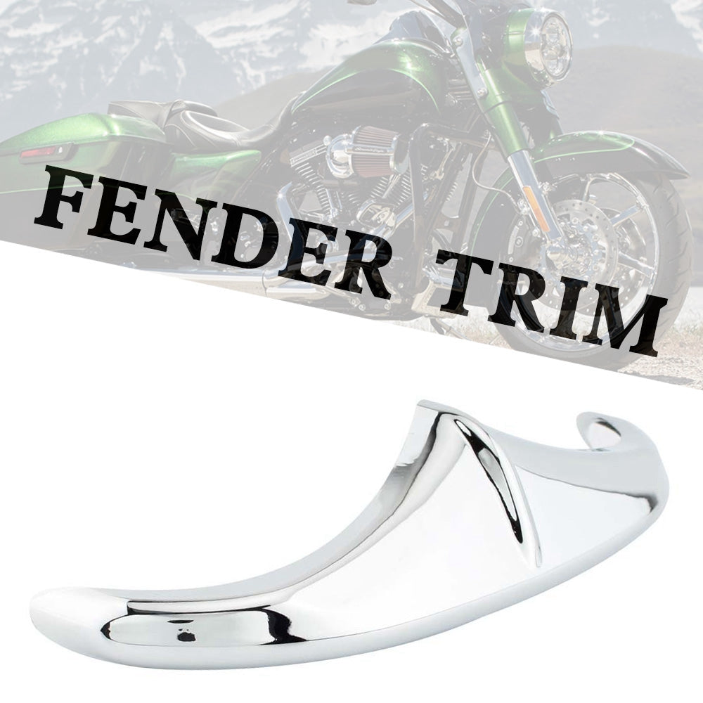 Rear Front Fender Leading Edge Tip Trim Accent Chrome For Touring FLHX FLTR Generic