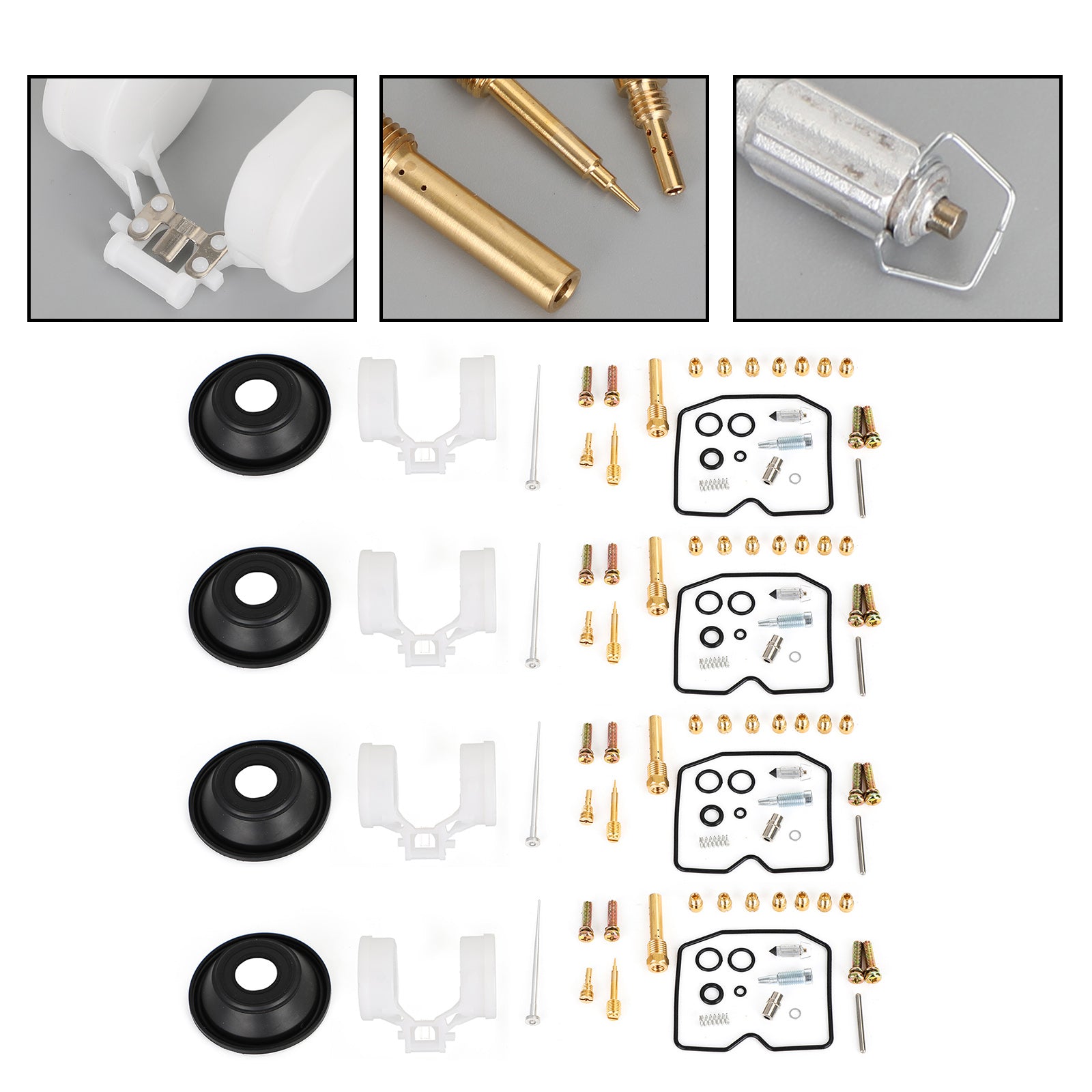 Kit di ricostruzione carburatore 4X adatto per Kawasaki Zephyr ZR750-H / ZR-7 / ZR-7S generico