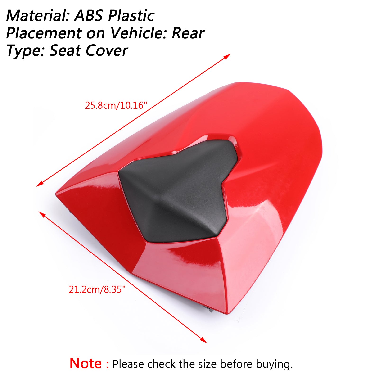 ABS-Rücksitzbezug für Daytona 675 und 675R 2013–2018