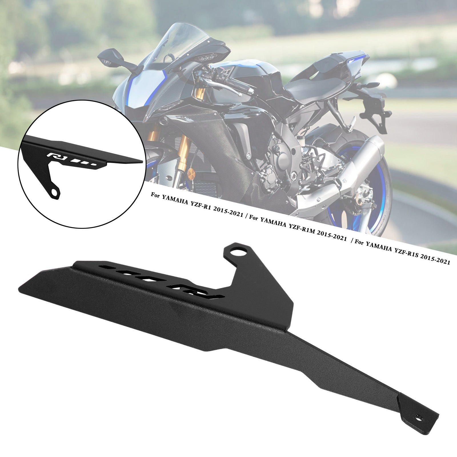 15-21 Yamaha YZF R1 R1M R1S Couvercle de protection de chaîne de pignon arrière