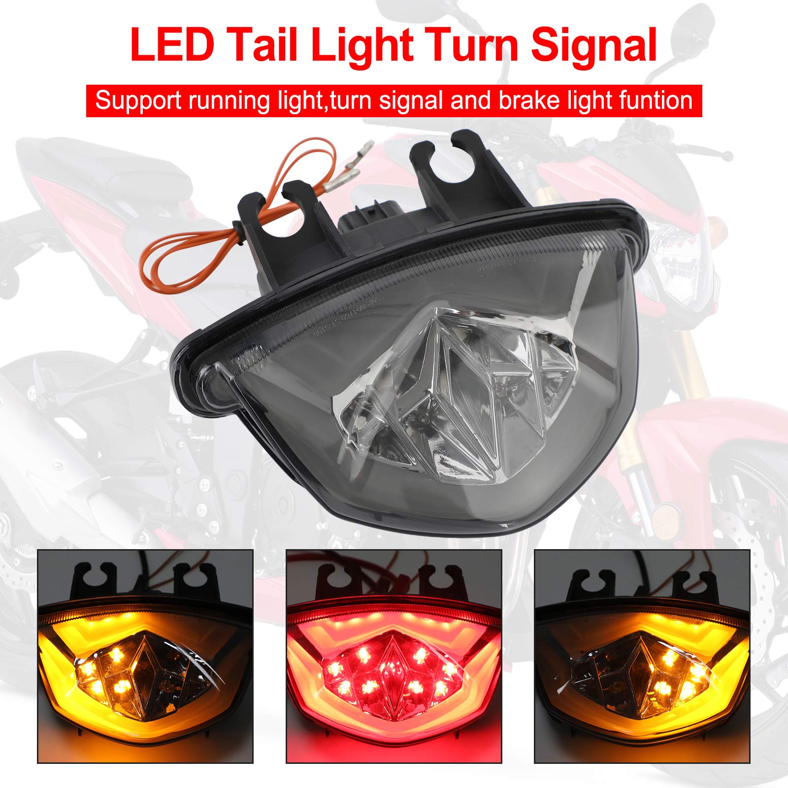 LED Tail Light Turn Signal For Suzuki GSXS 1000 F GSX-S 750 Z 2017-2021 Generic