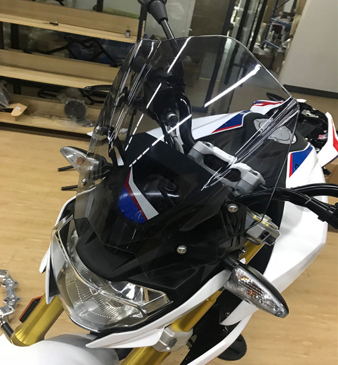 Neue Motorrad-ABS-Kunststoff-Windschutzscheibe für BMW G310R 2017–2022, klar
