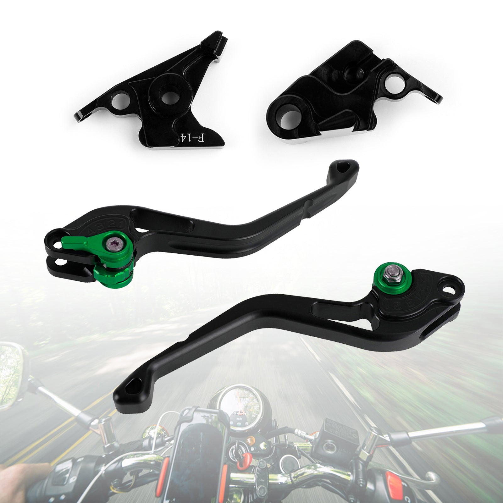 Nouveau levier de frein d'embrayage court adapté pour Kawasaki ZZR600 ZXR400 Z750S ZX9R ER-5