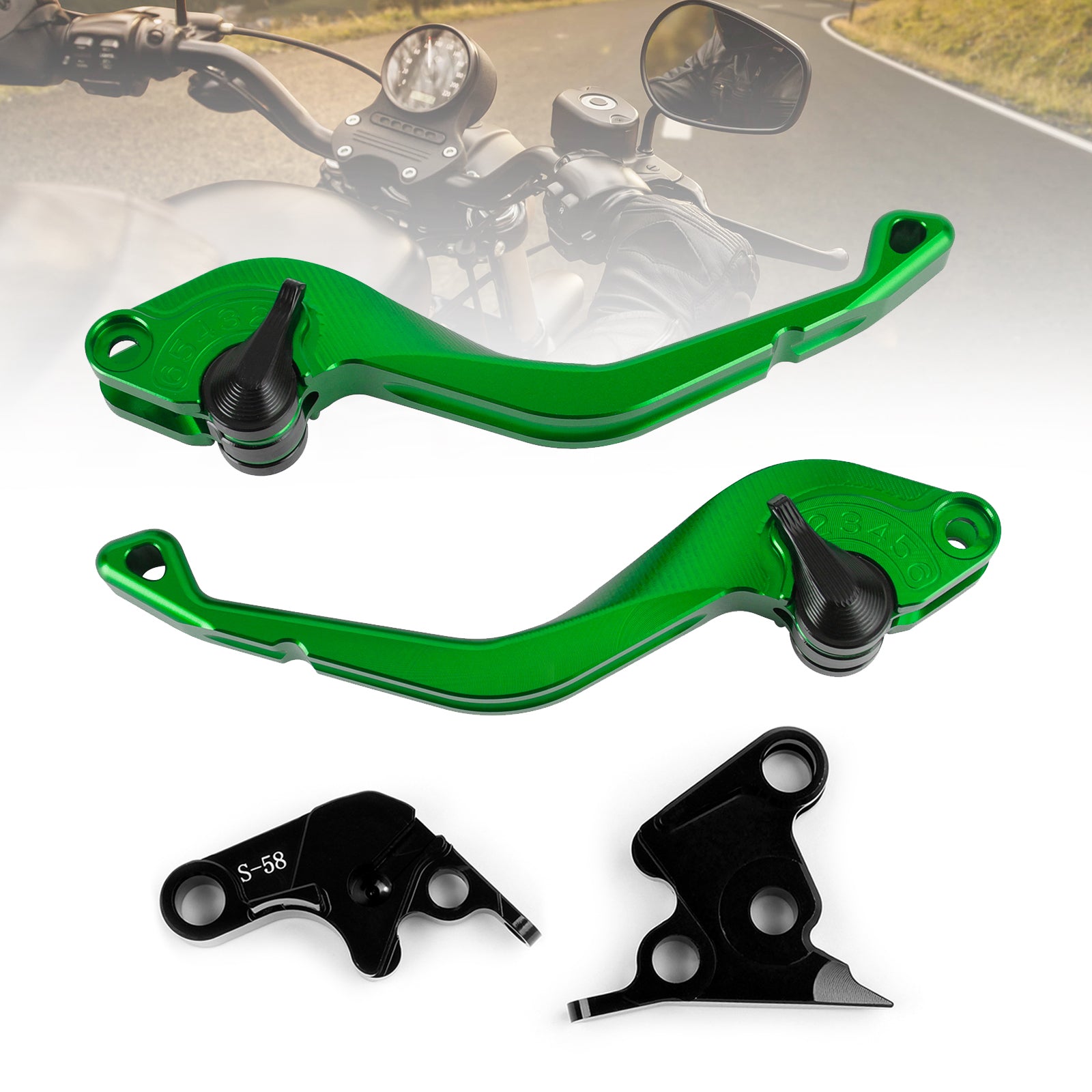 Leva freno frizione corta CNC adatta per Aprilia TUONO V4R/Factory 2011-2016